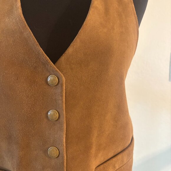 Zadig & Voltaire Tan Suede Vest Size S - Picture 8 of 10